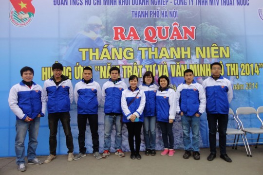 Đoàn thanh niên Hanel tham gia lễ ra quân 