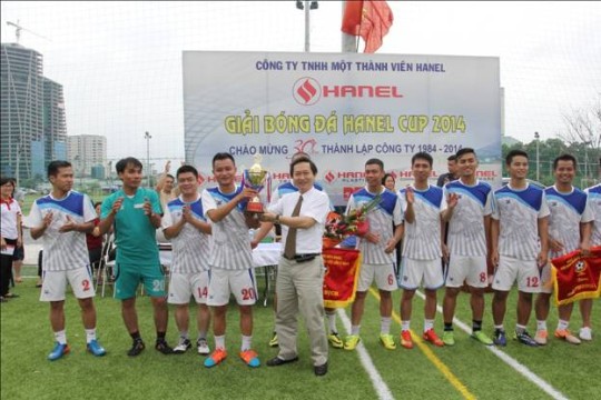 Cúp vô địch giải bóng đá Hanel 2014 đã tìm được chủ nhân!
