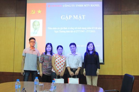 Hanel tri ân thân nhân các anh hùng liệt sĩ nhân dịp kỷ niệm ngày thương binh liệt sỹ 27/7
