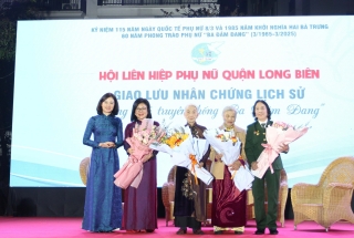 HANEL TRONG CHƯƠNG TRÌNH LIÊN HOAN VĂN NGHỆ, GIAO LƯU NHÂN CHỨNG LỊCH SỬ “SÁNG MÃI TRUYỀN THỐNG BA ĐẢM ĐANG” QUẬN LONG BIÊN